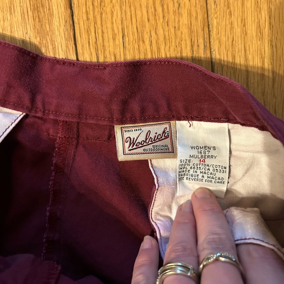 Woolrich Women's Mulberry Chinos - Picture 2 of 3